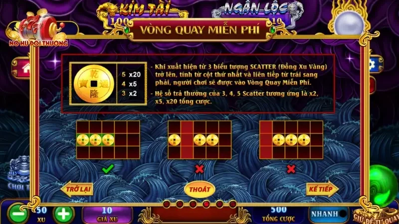 Kho Báu Ngũ Long còn sở hữu nhiều Jackpot giá trị