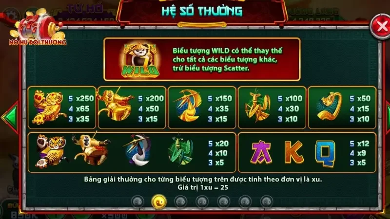 Bí kíp chơi Kung Fu Panda kiếm thưởng thả ga cho bet thủ